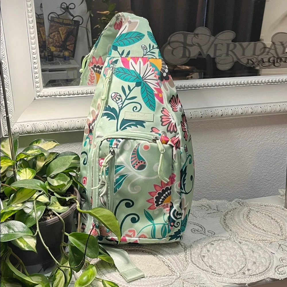 Vera Bradley Floral  Sling Back Pack